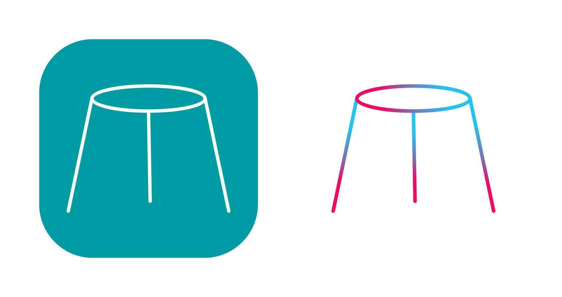 Unique Stool Vector Icon