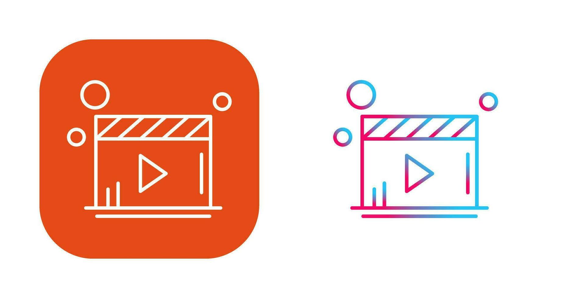 Video Player Vector Icon