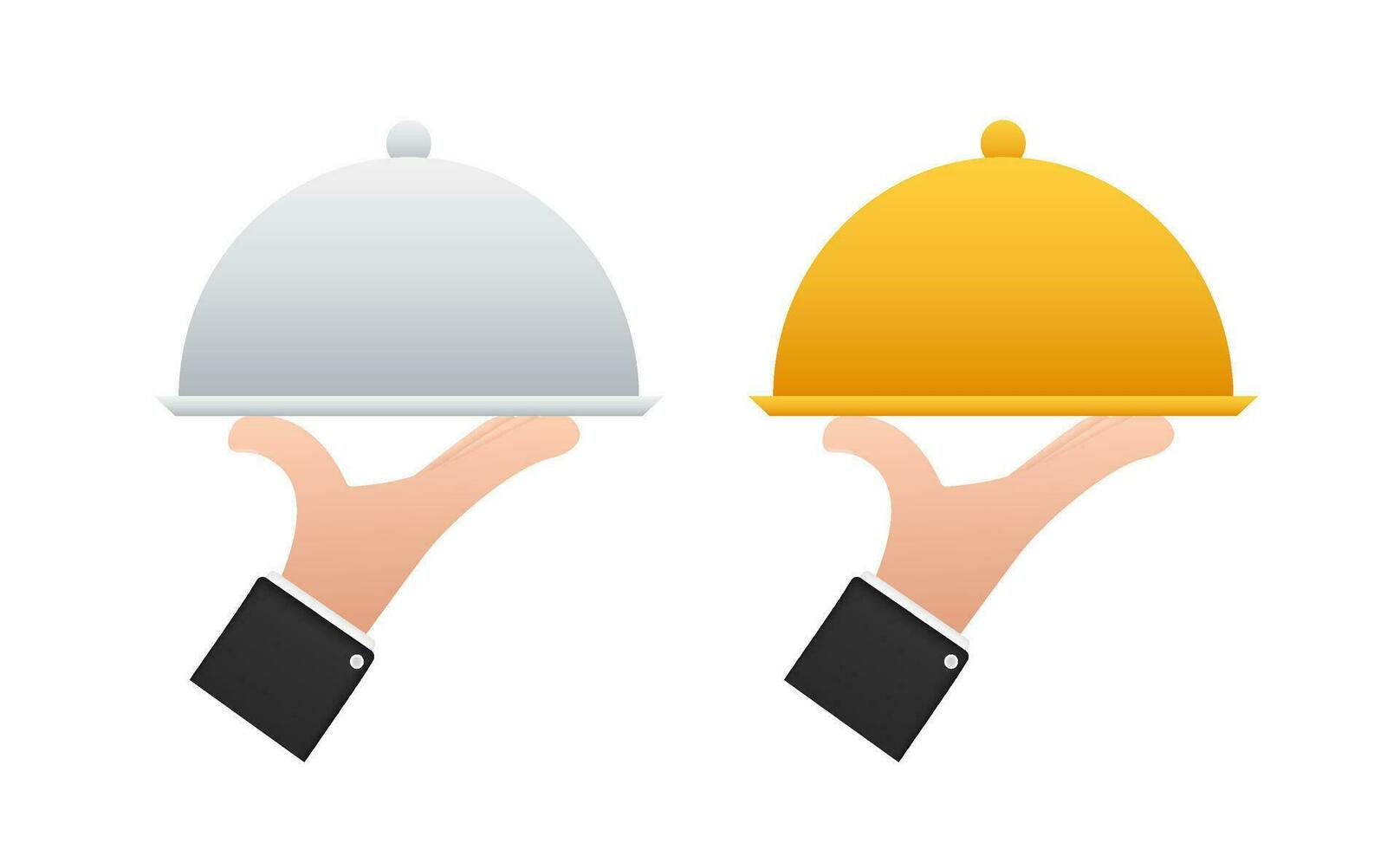Flat style cover for dish for cover design. Vector illustration isolated. Business concept
