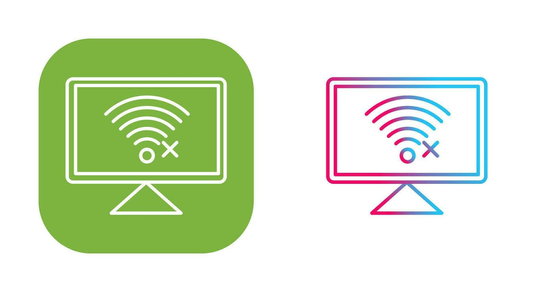 Disconnected Network Vector Icon