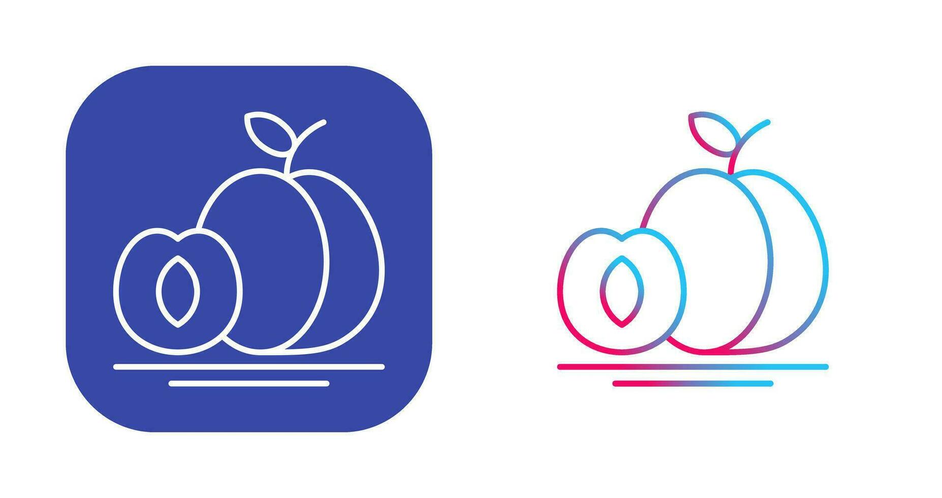 Apricot Vector Icon