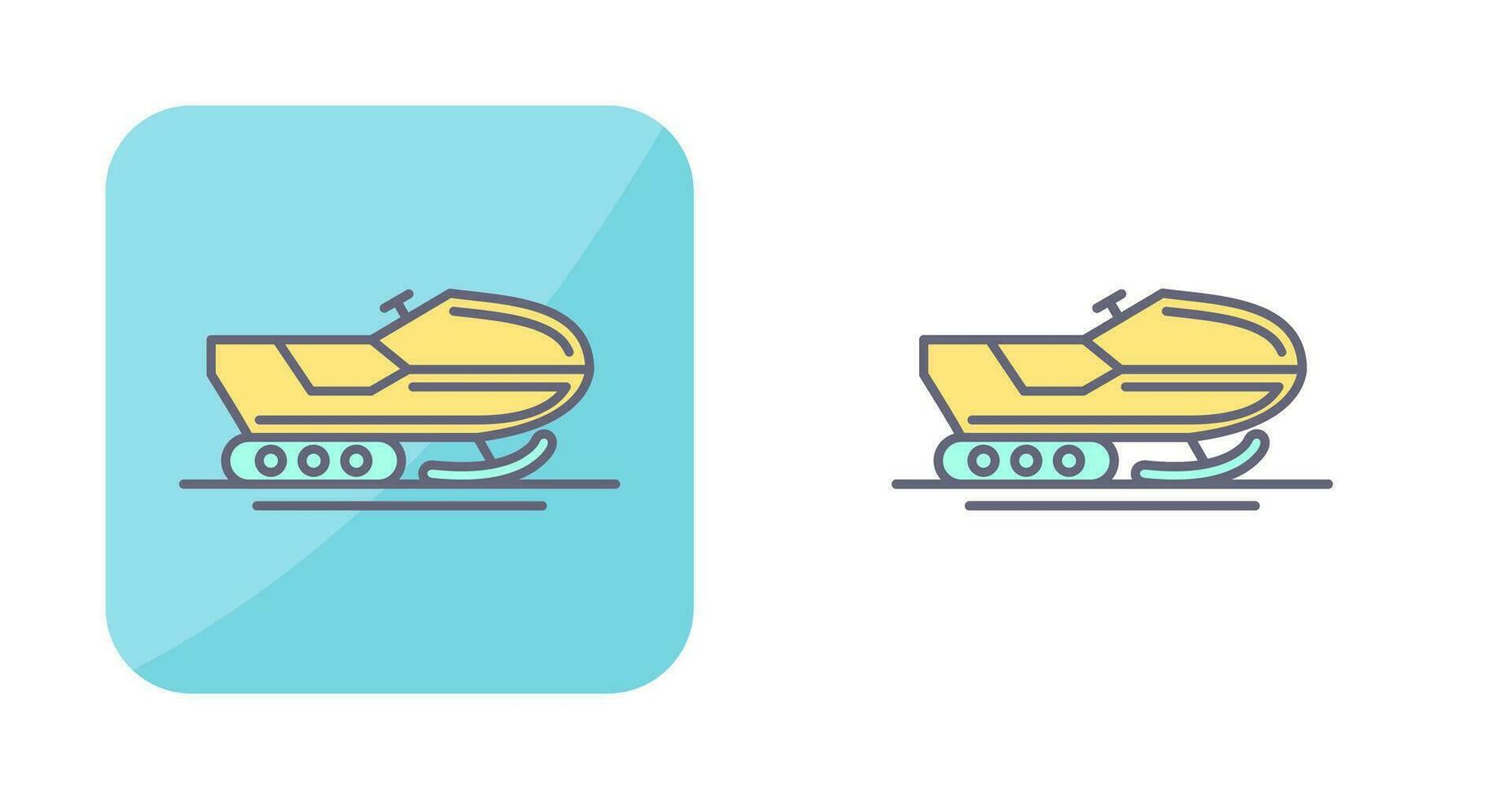 Snowmobile Vector Icon