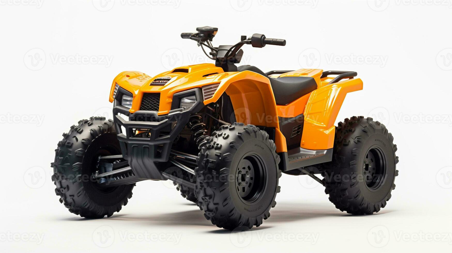 Displaying a 3D miniature ATV - AllTerrain Vehicle. Generative AI photo