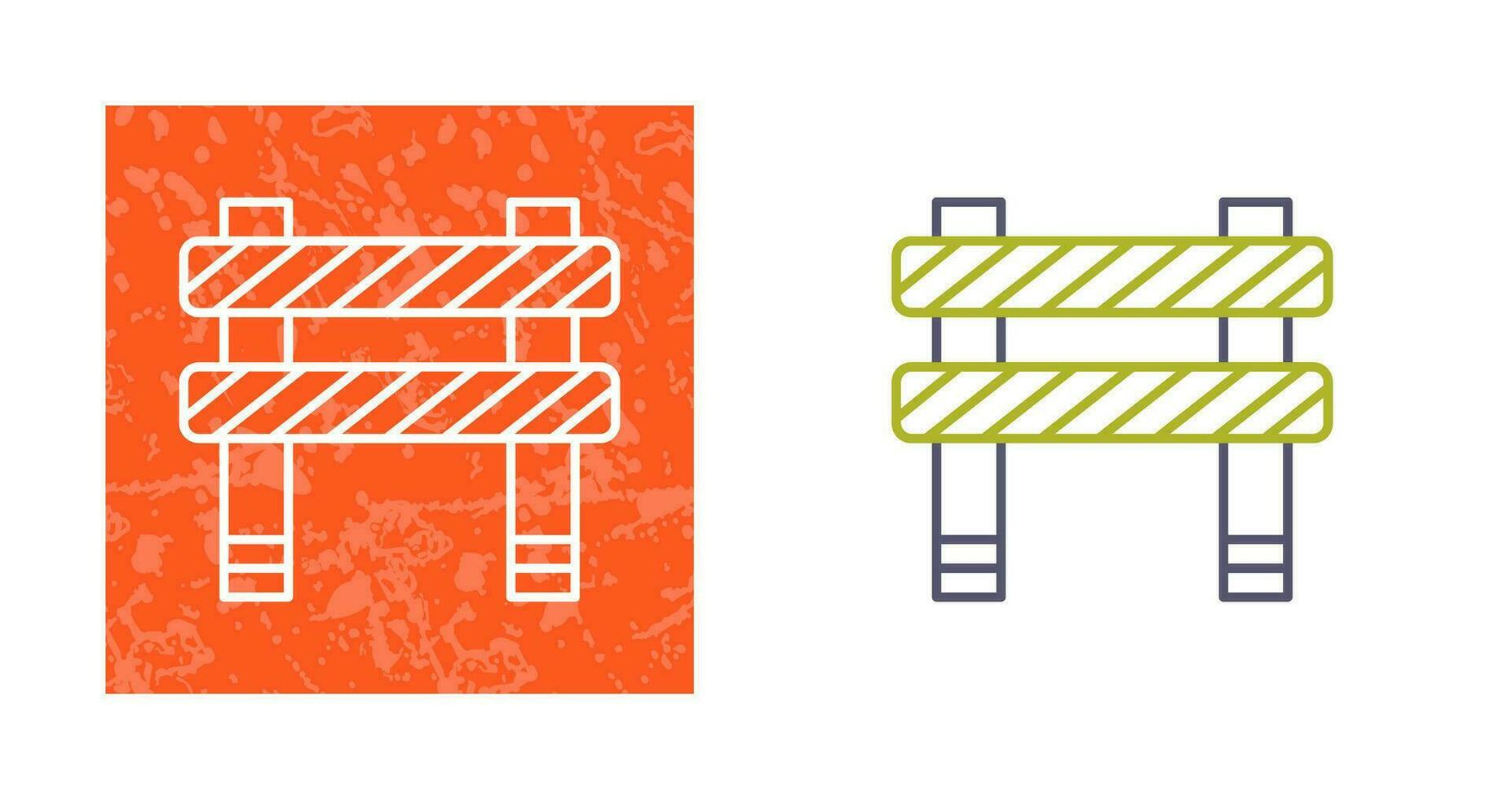 Unique Barrier Vector Icon