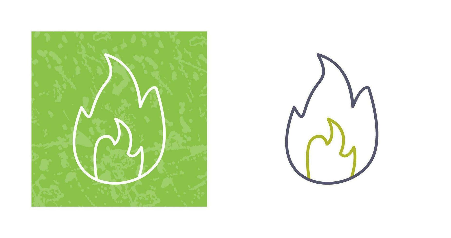 Unique Flame Vector Icon