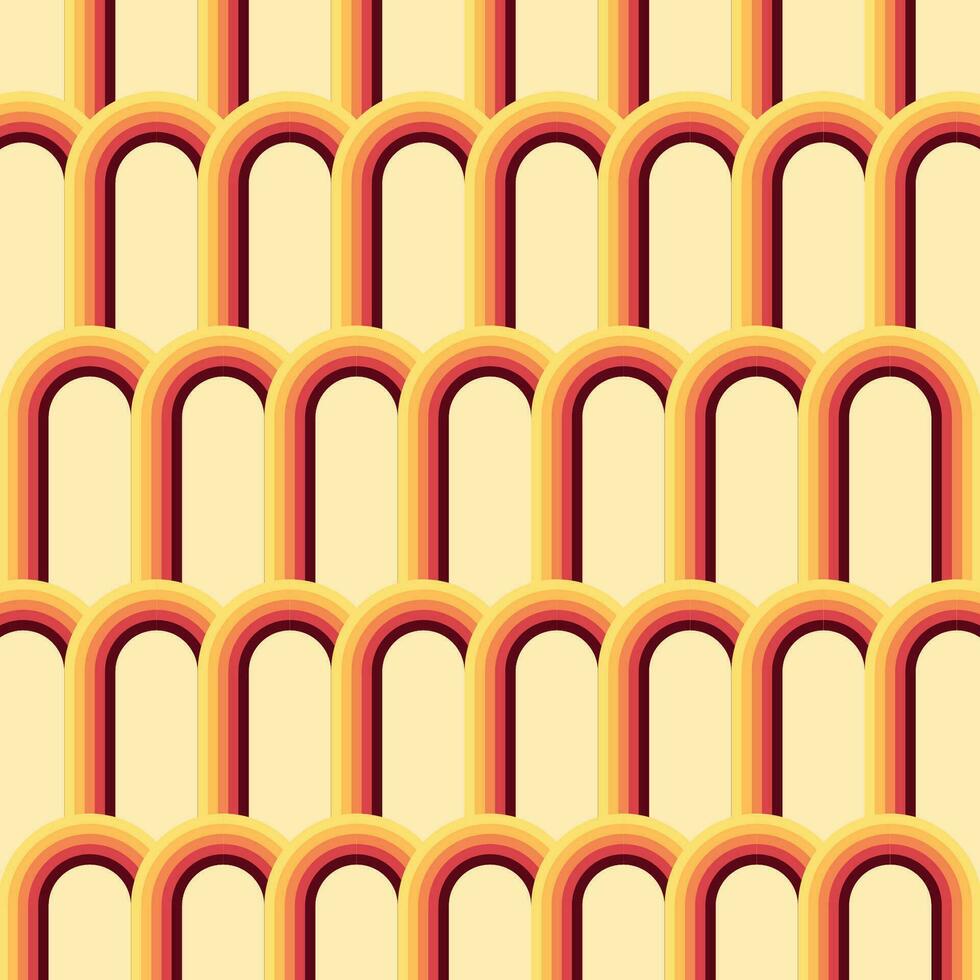70s, 1970 abstract vector stock retro lines background. Vector illustration.