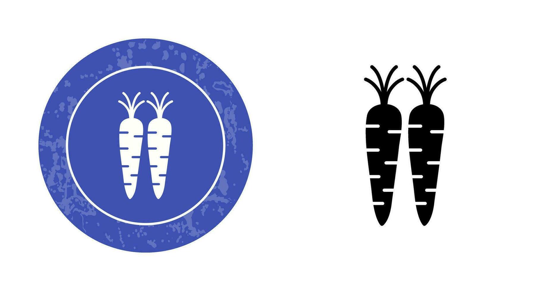 icono de vector de zanahorias