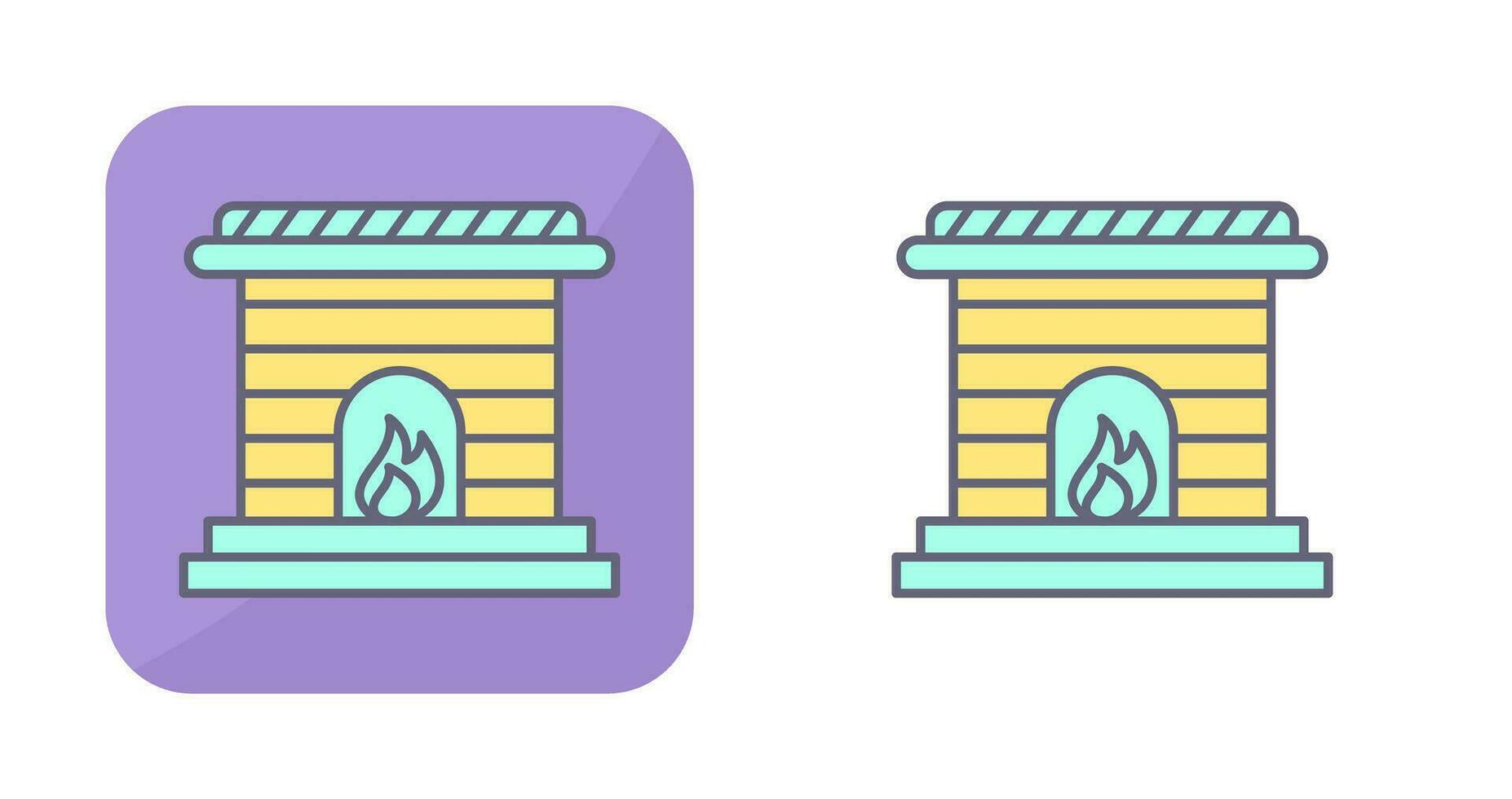 Fireplace Vector Icon