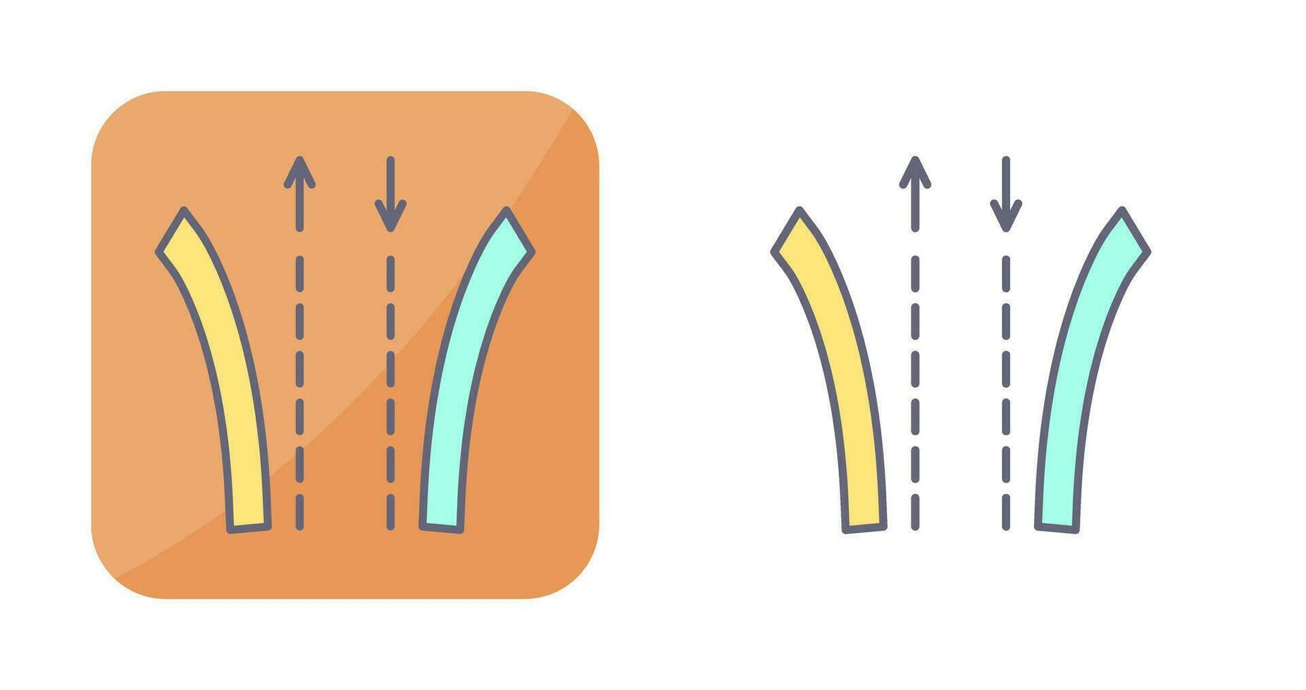 icono de vector de camino