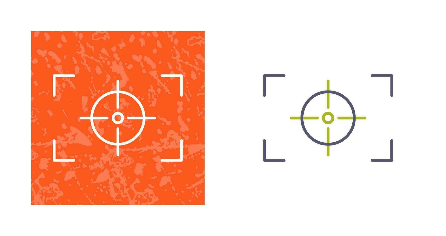Unique Focus Horizontal Vector Icon