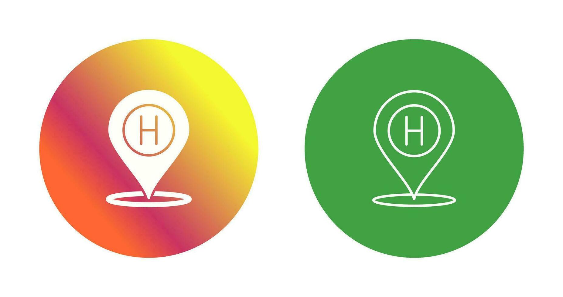 Hotel Location Vector Icon