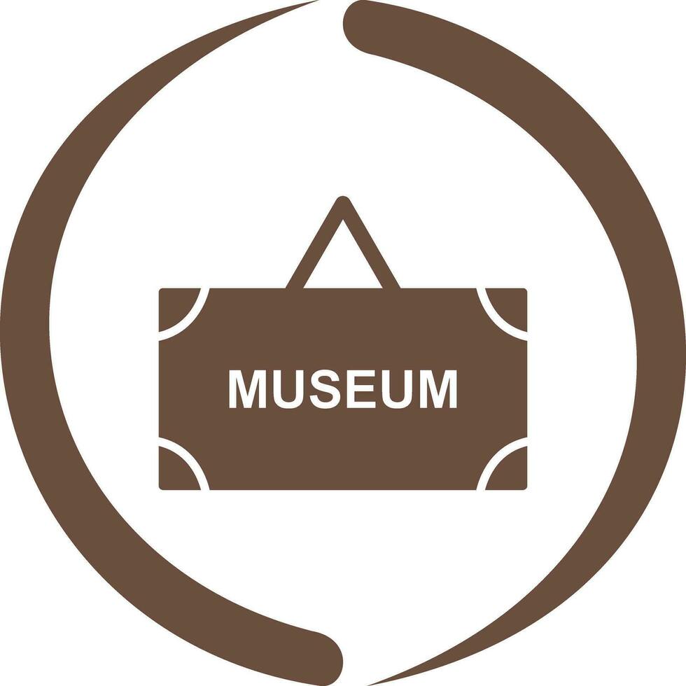 Museum Tag Vector Icon