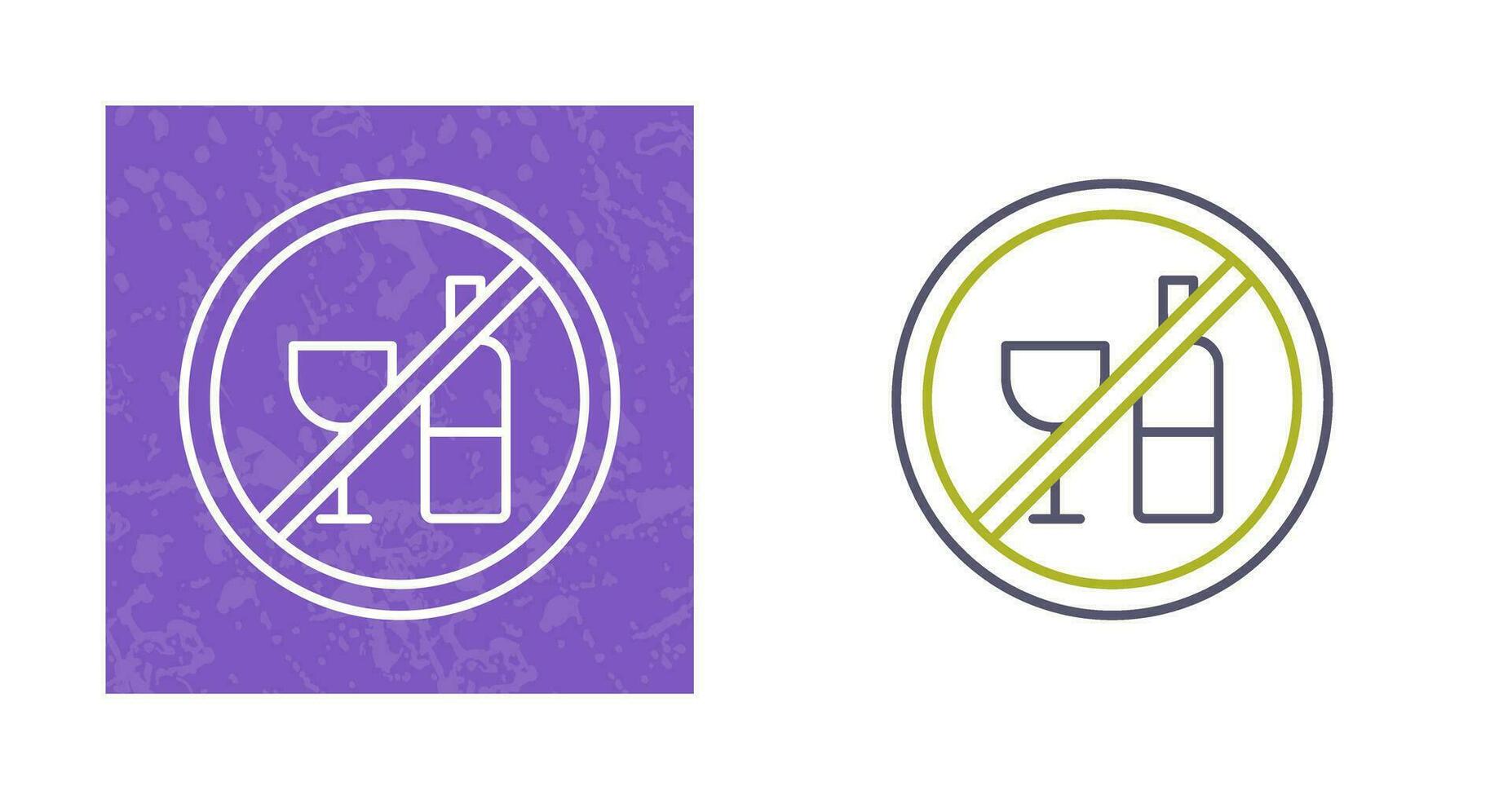 No Drinking Vector Icon