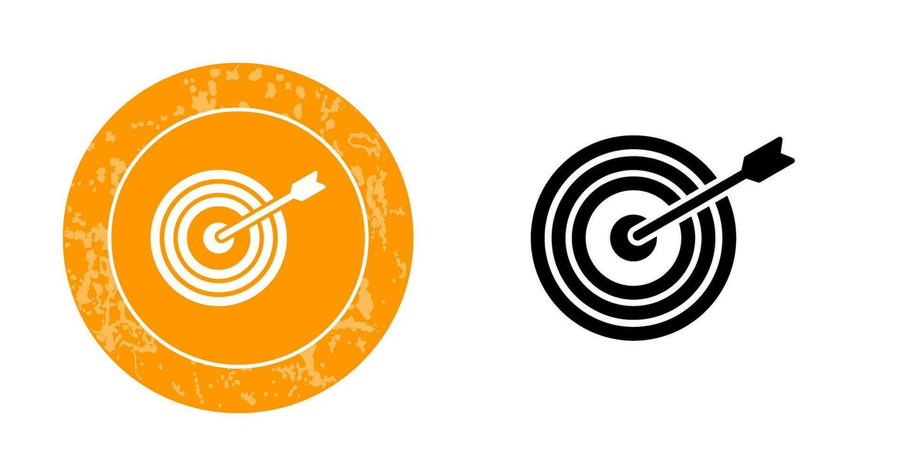 Unique Dartboard Vector Icon