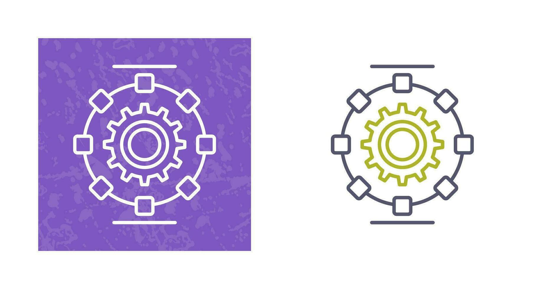 Automated Process Vector Icon