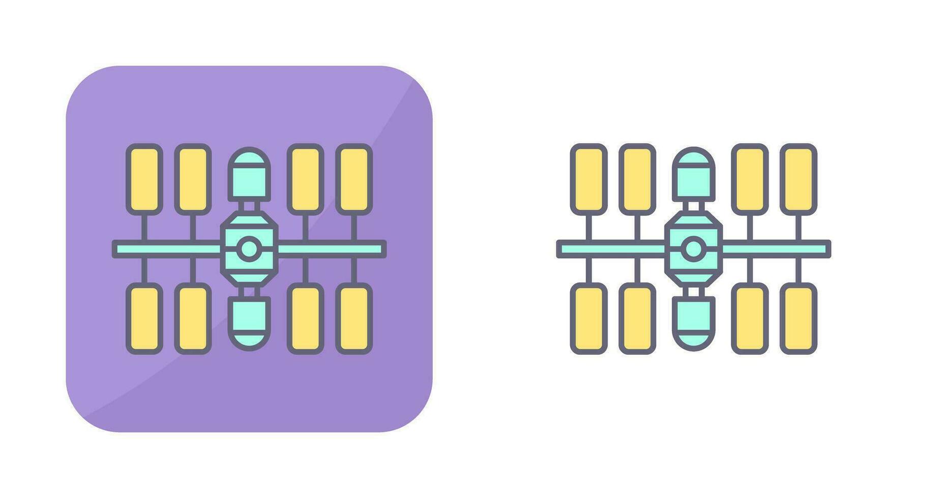 icono de vector de estación espacial