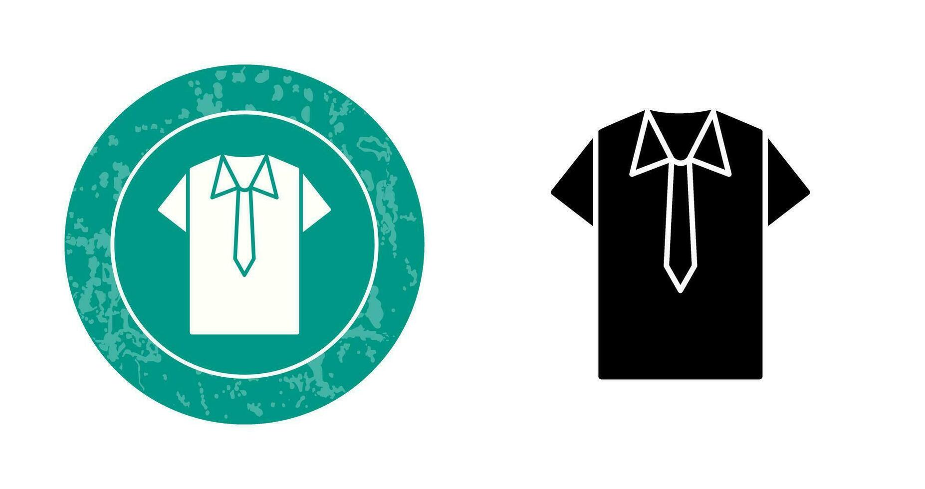 icono de vector de camisa y corbata