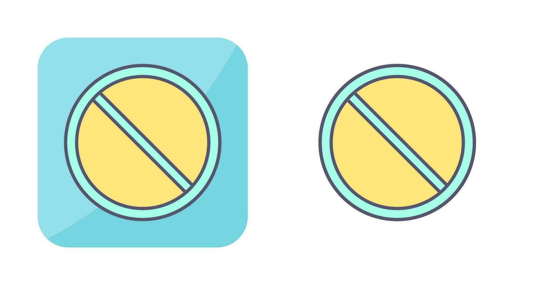 icono de vector prohibido