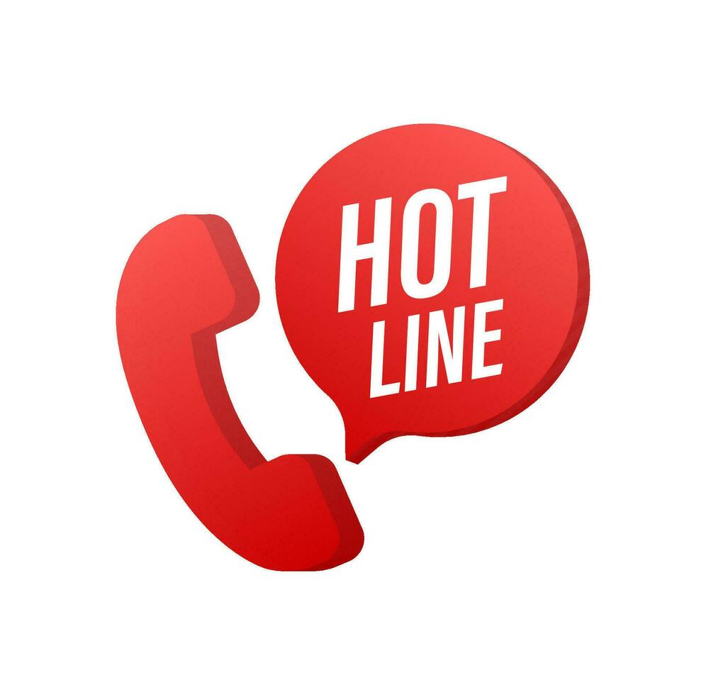 Call hot line, online customer support. Customer consultation. Vector illustration