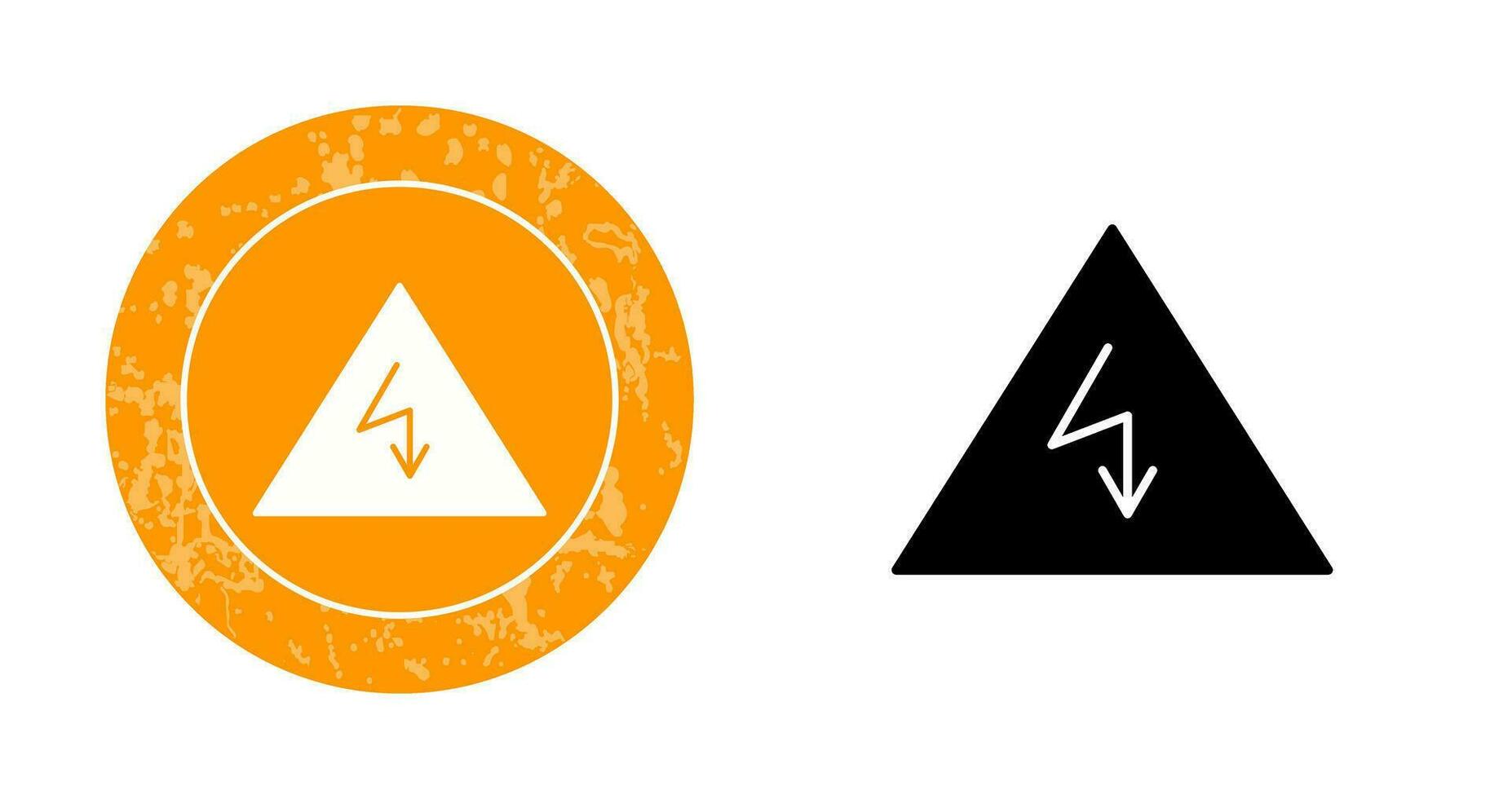 Unique Electricity Danger Vector Icon