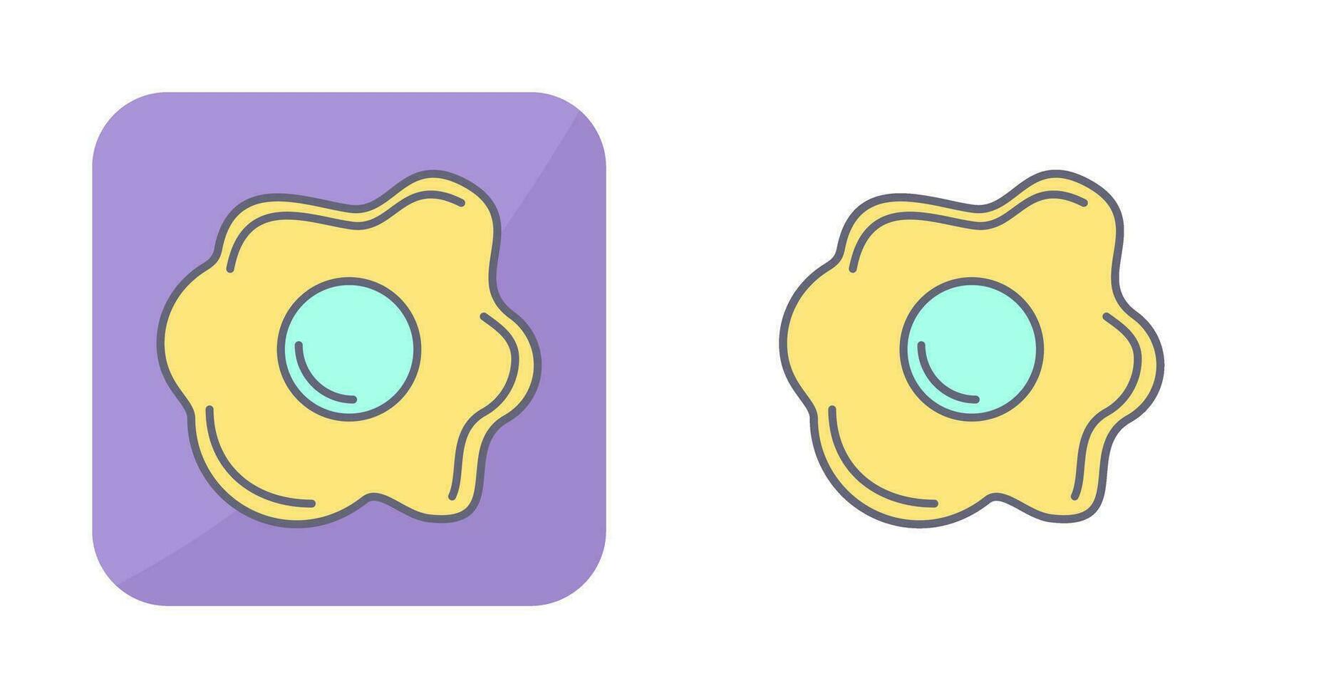 Fried egg Vector Icon