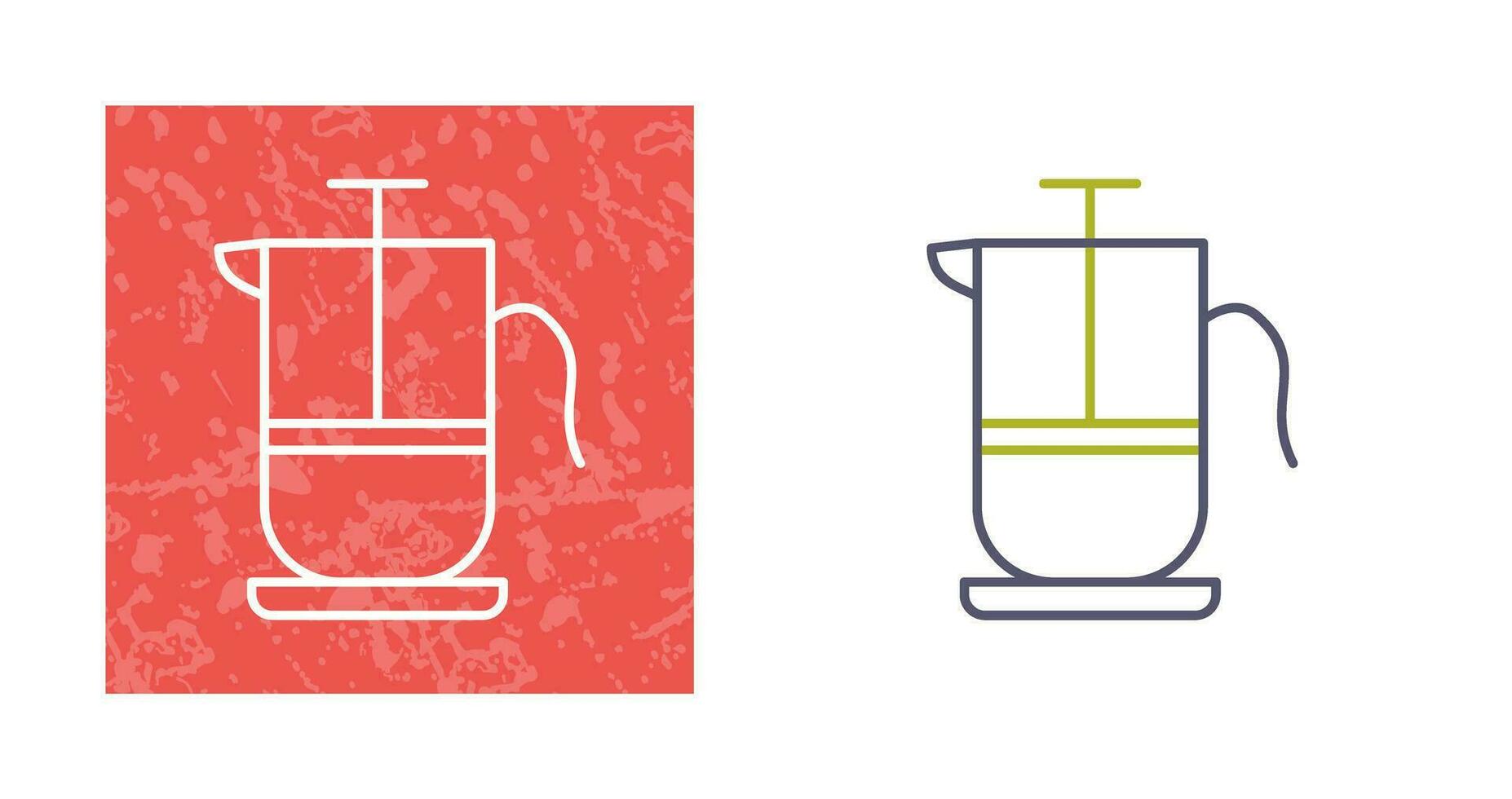 French Press Vector Icon