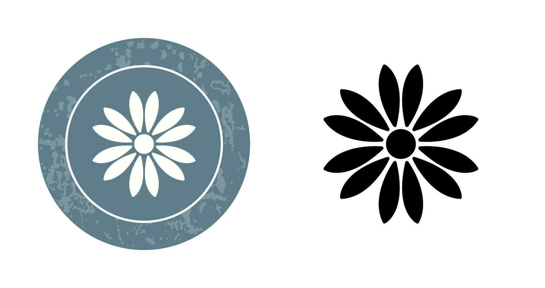 Unique Flower Vector Icon