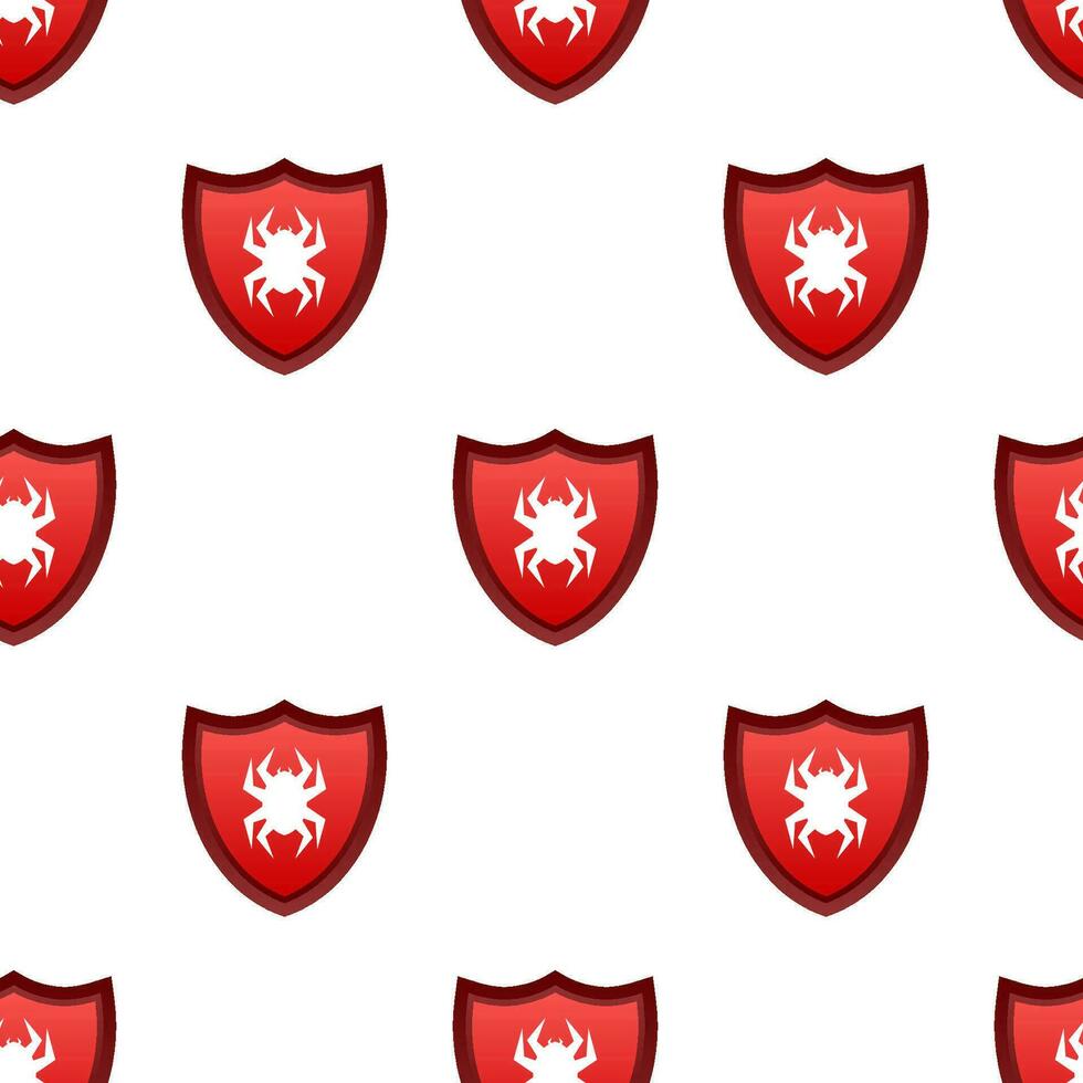 Secure connection pattern on white background. Vector illustration