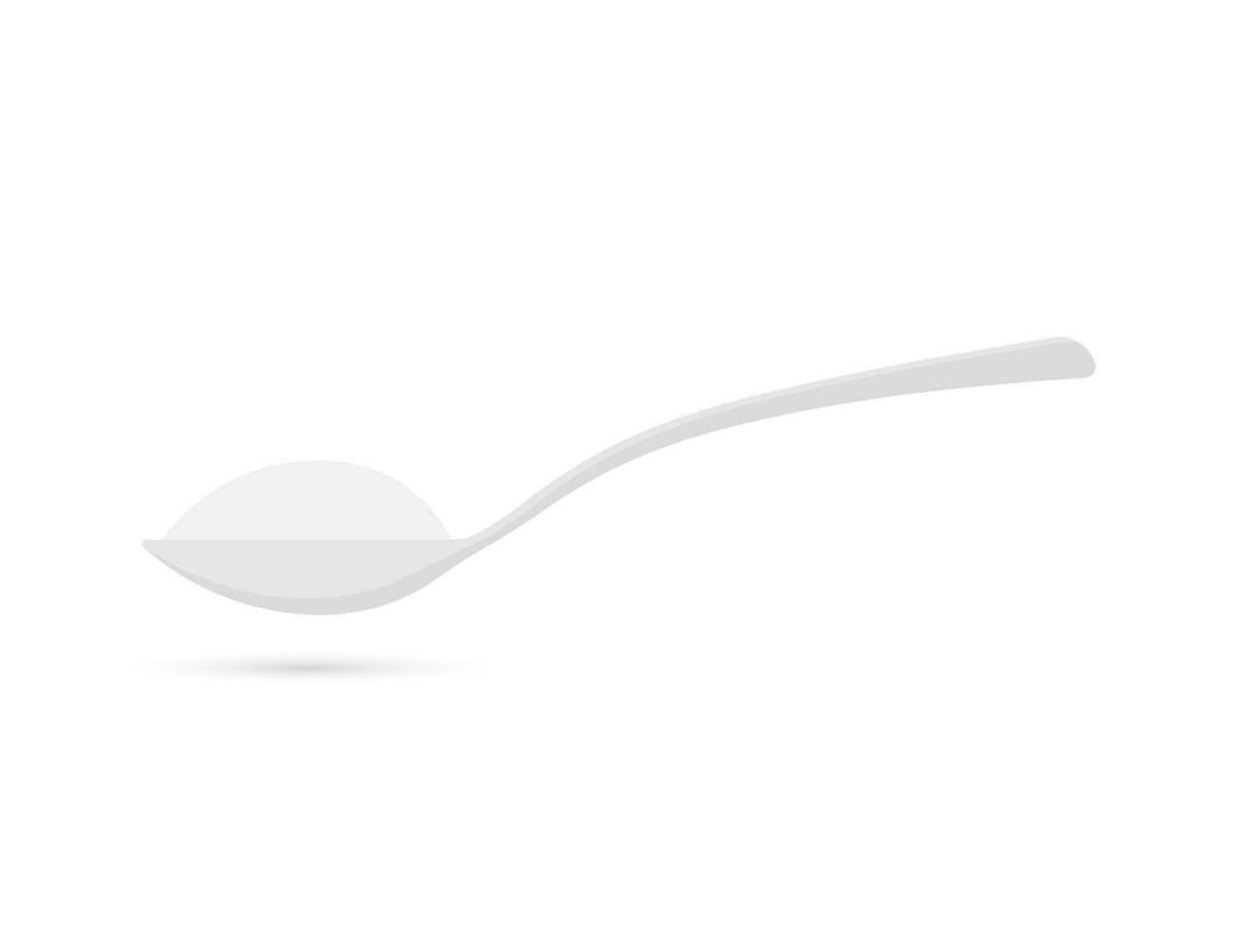 Pour. Spoon with sugar. Baking and cooking Ingredients. Vector stock illustration
