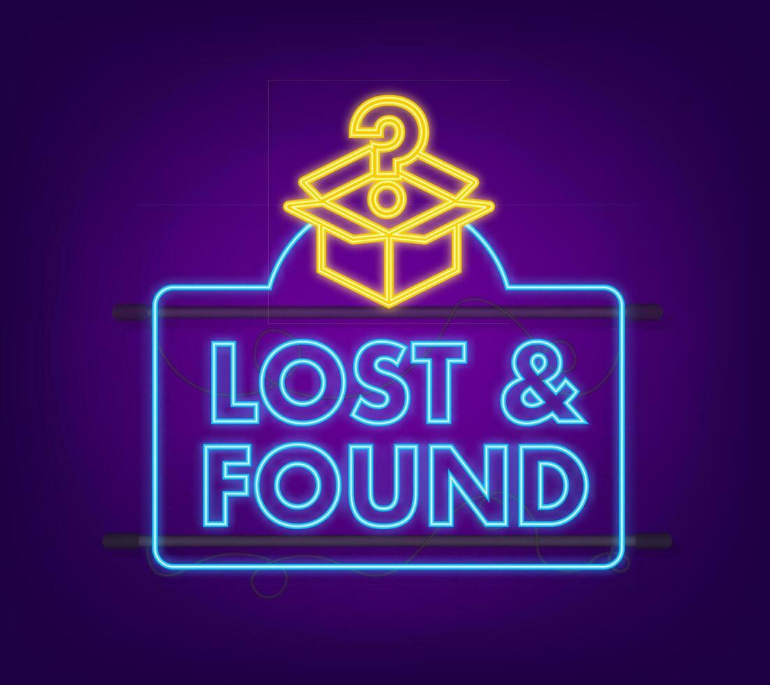 Lost And Found speech bubble. Speech bubble. Vector illustration