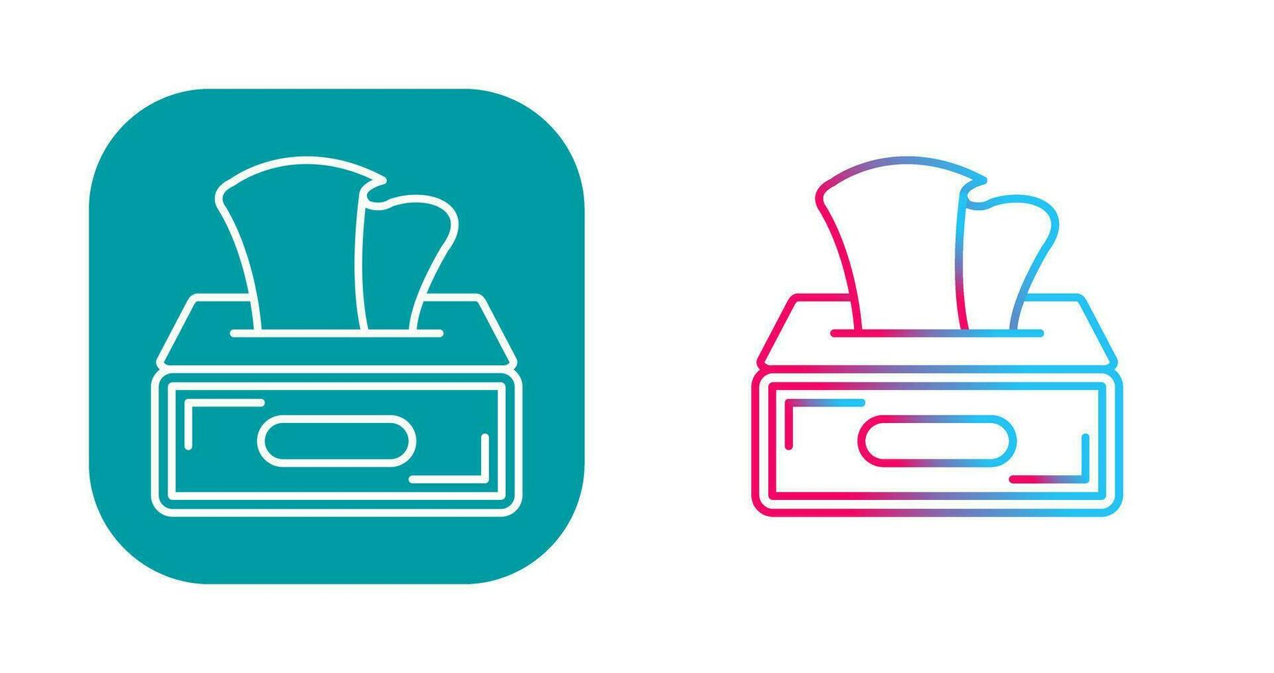 Tissue Box Vector Icon