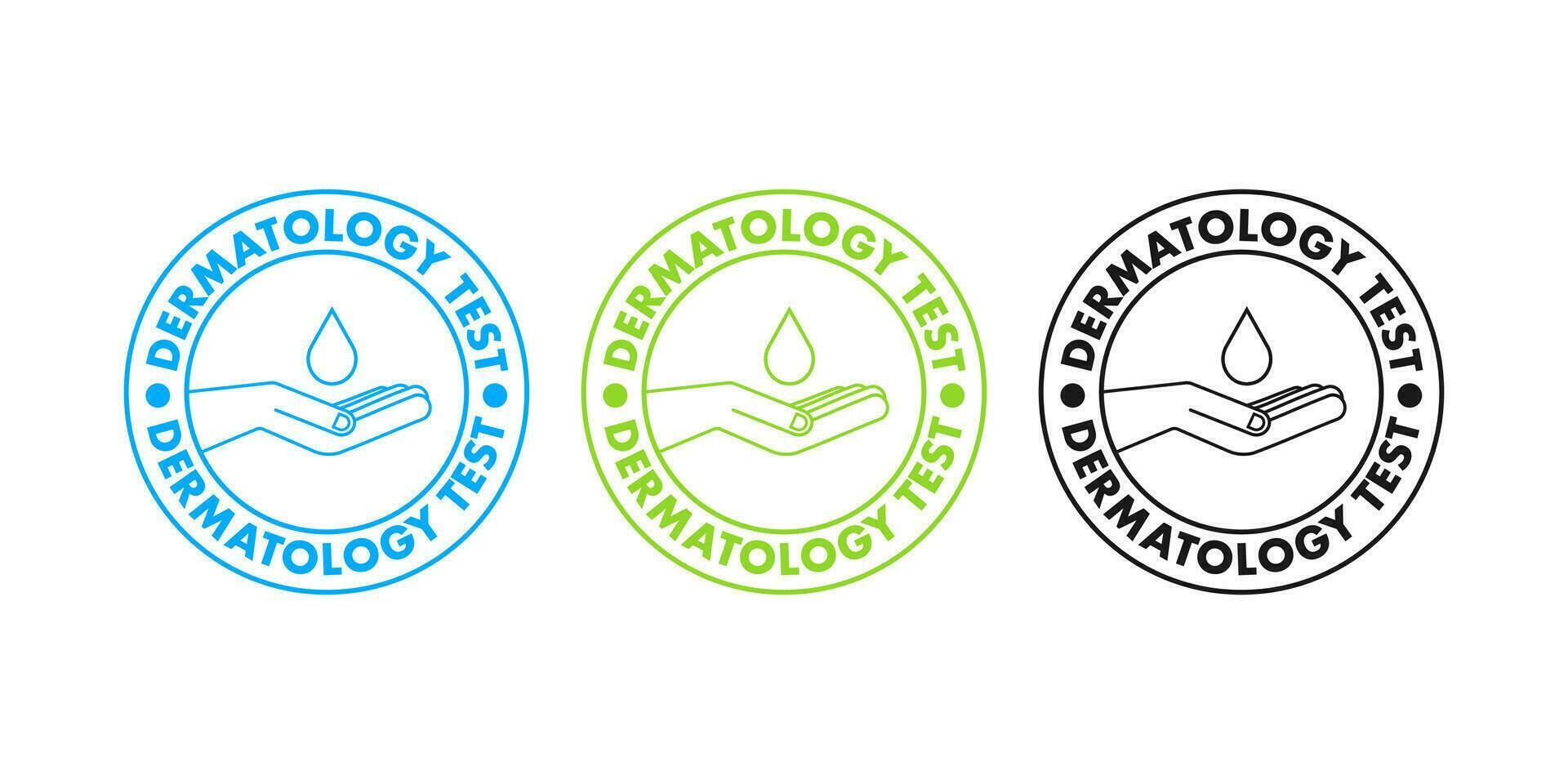 Dermatology test, great design for any purposes. Vector illustration.