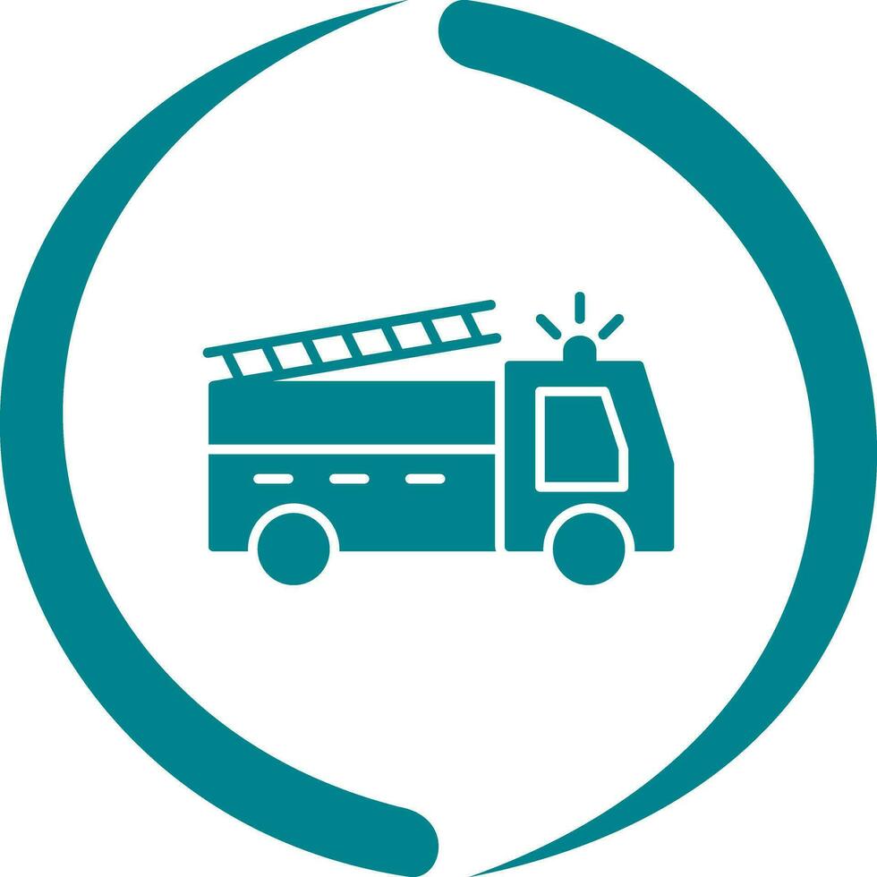 Unique Fire Truck Vector Icon