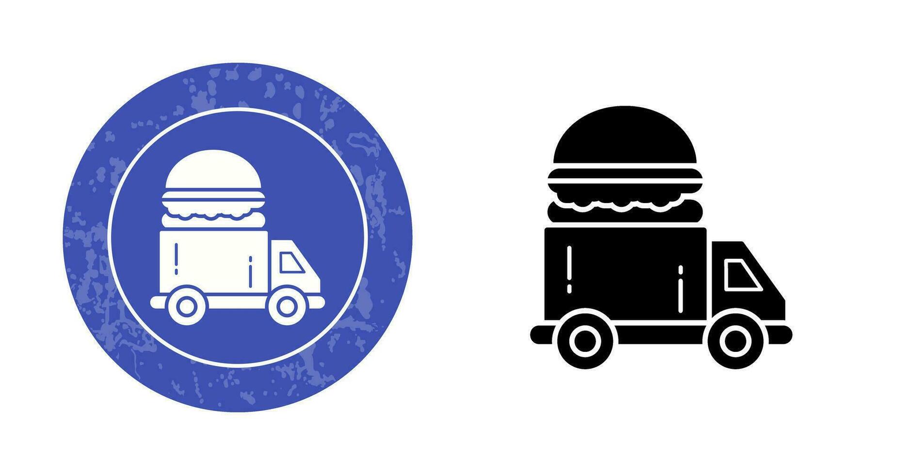 Fast Food Truck Vector Icon
