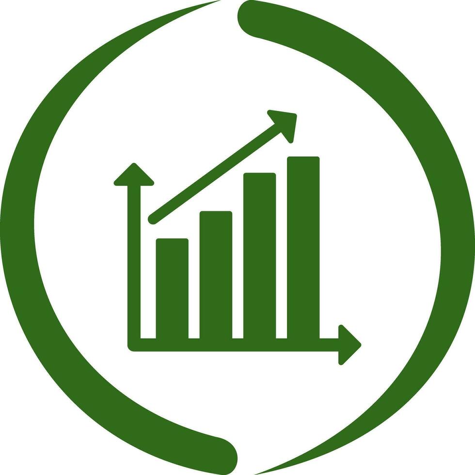 Rising Statistics Vector Icon