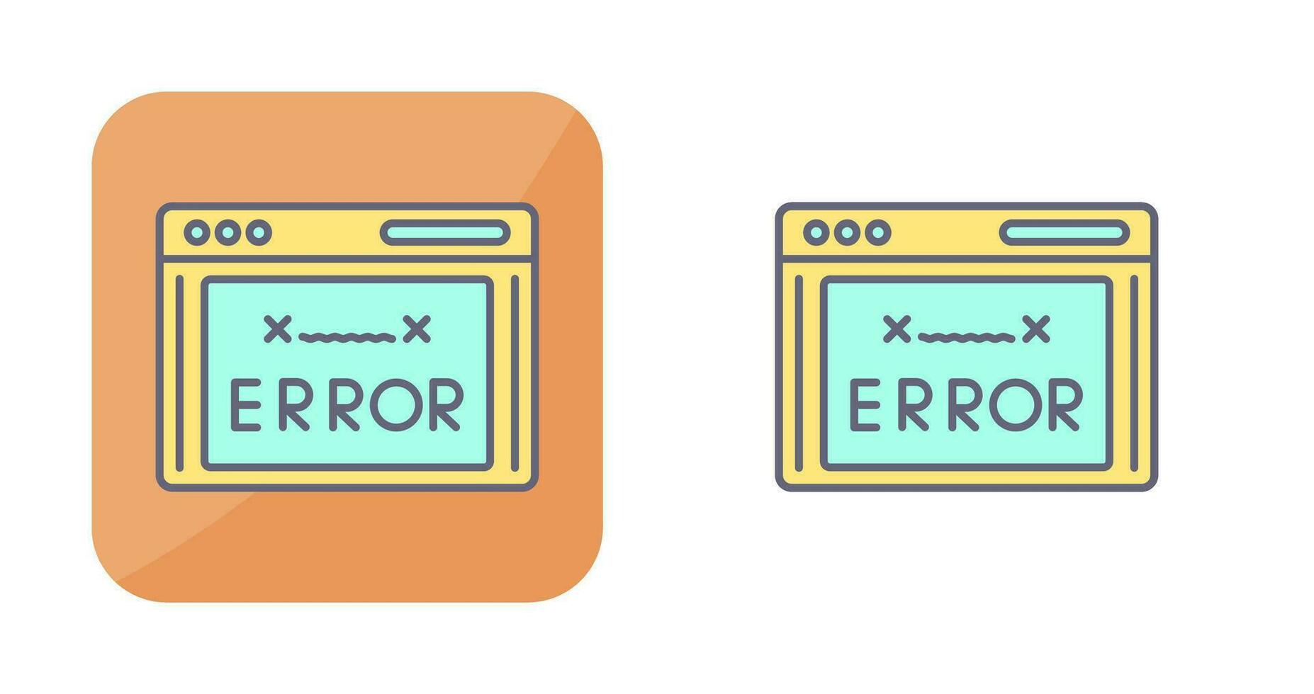 icono de vector de código de error