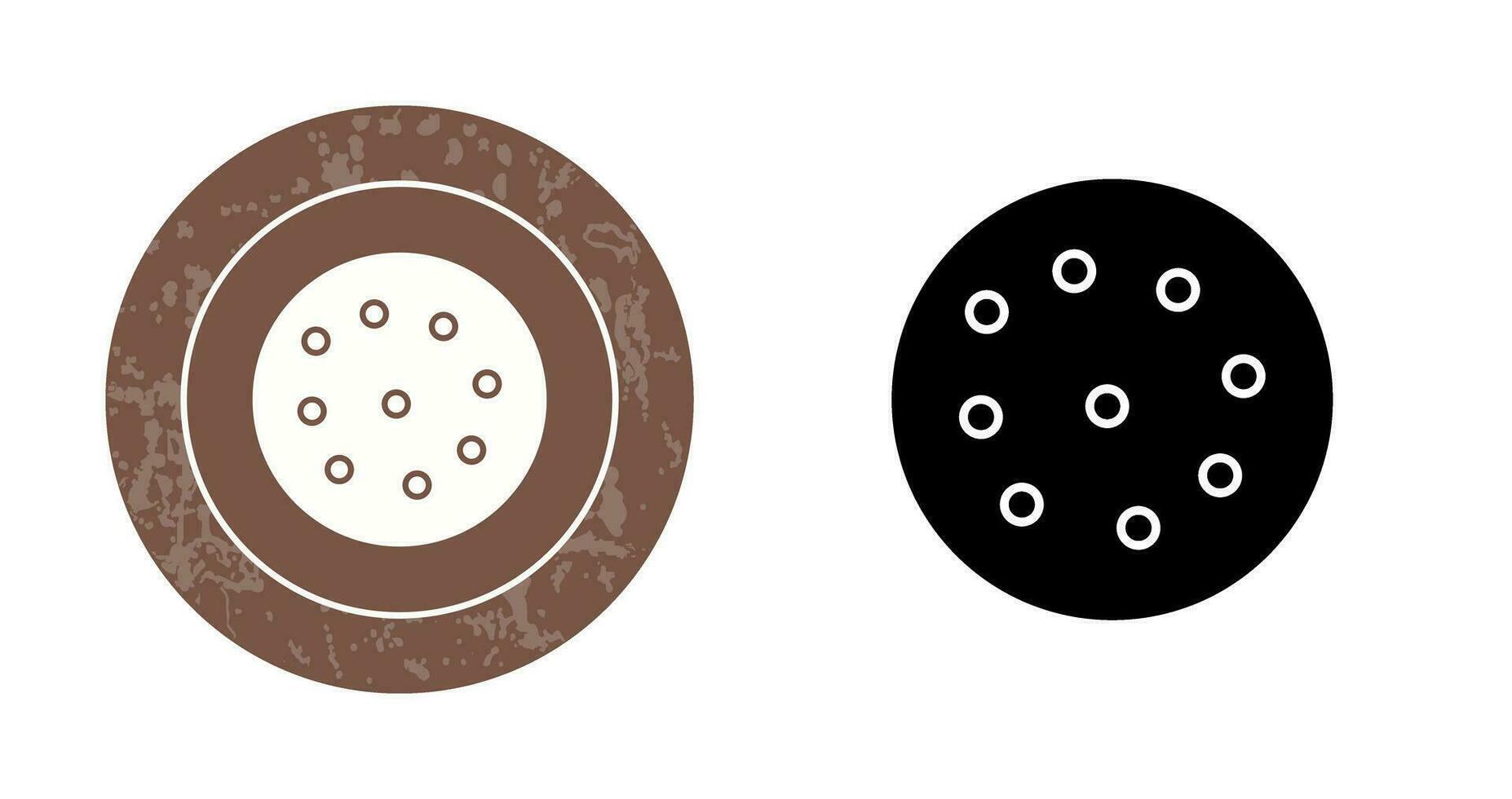 icono de vector de galleta