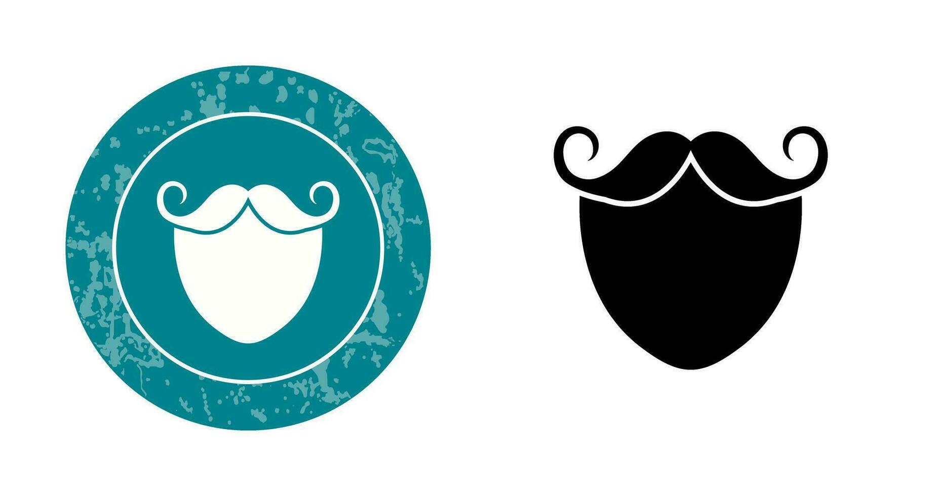 Beard and Moustache Vector Icon