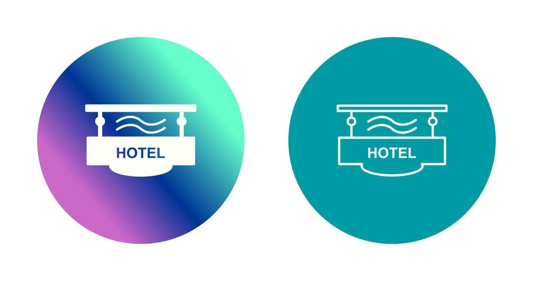 Hotel Sign Vector Icon