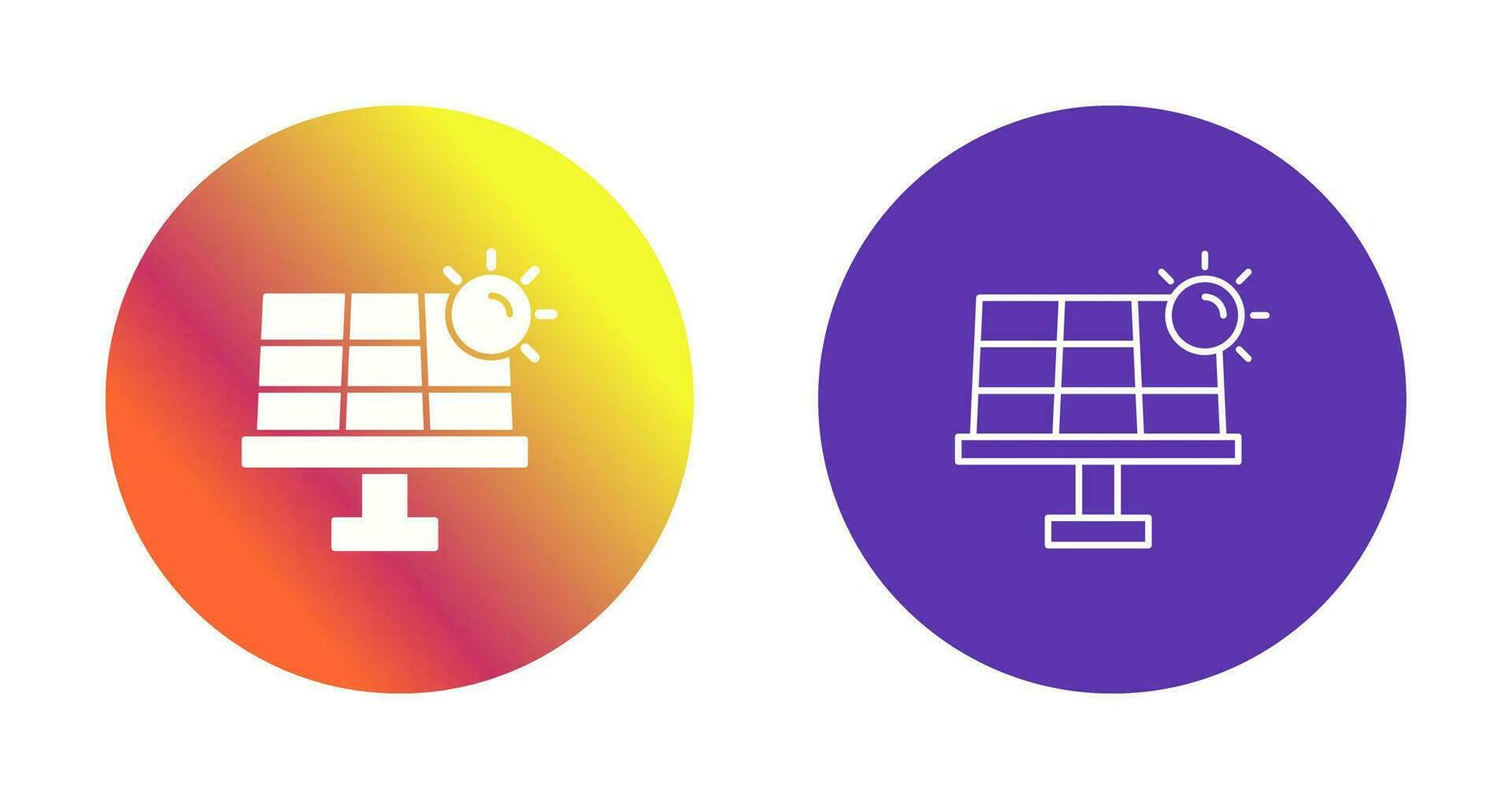 icono de vector de energía solar