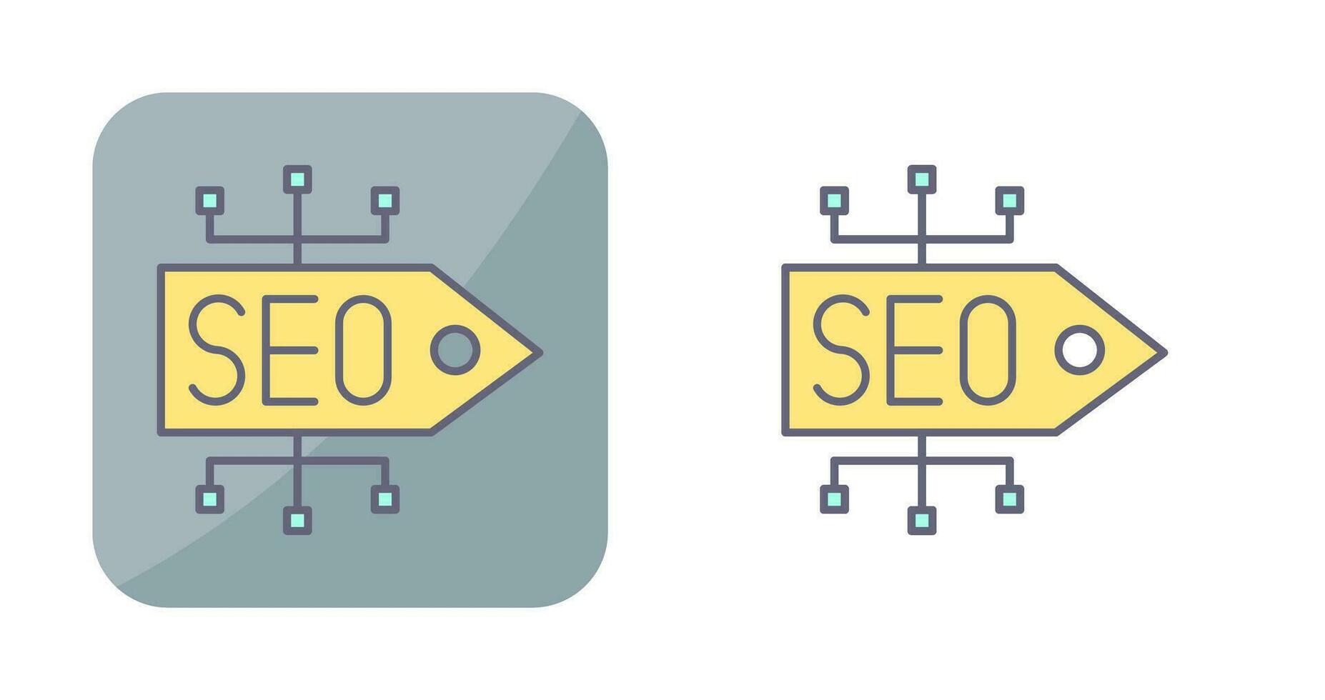 icono de vector de etiqueta seo