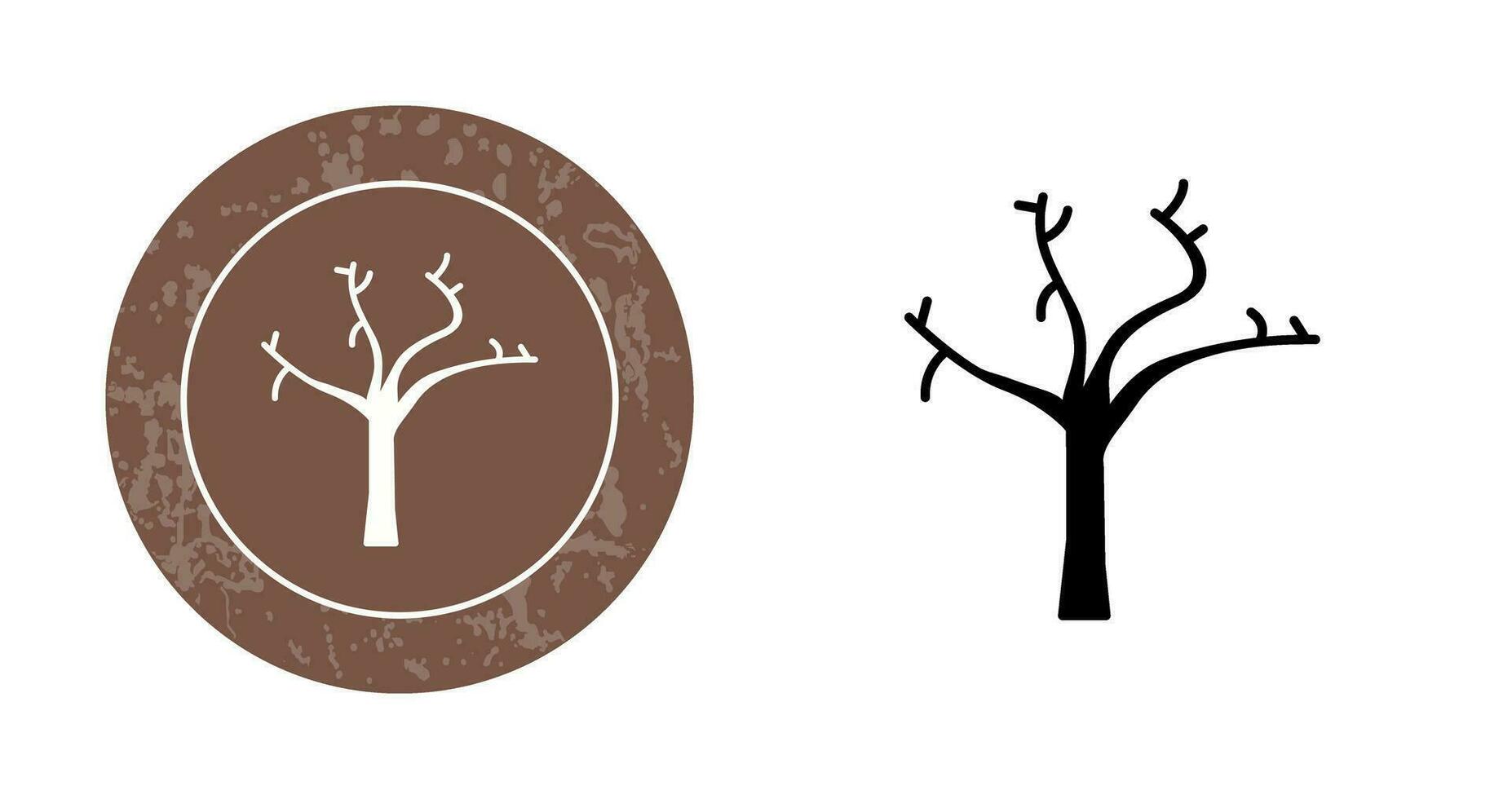 Tree with no Leaves Vector Icon