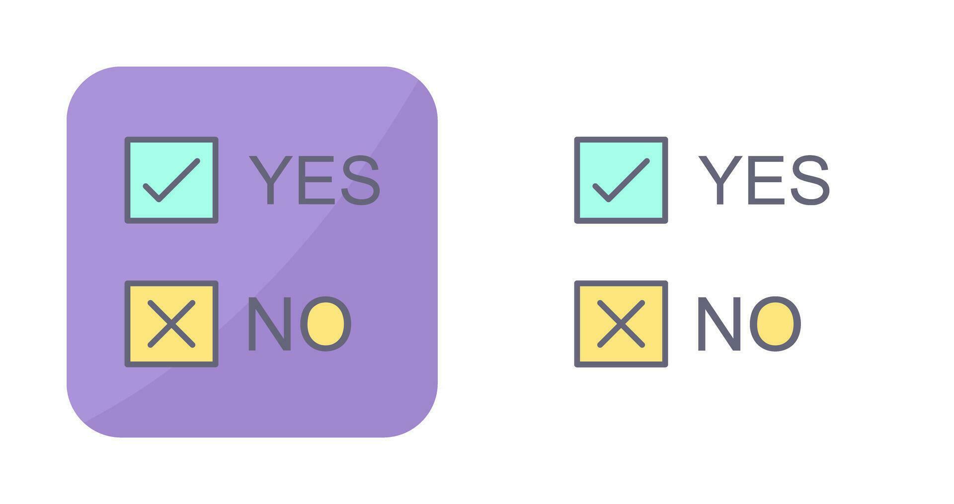 Yes No Option Vector Icon 29910812 Vector Art at Vecteezy