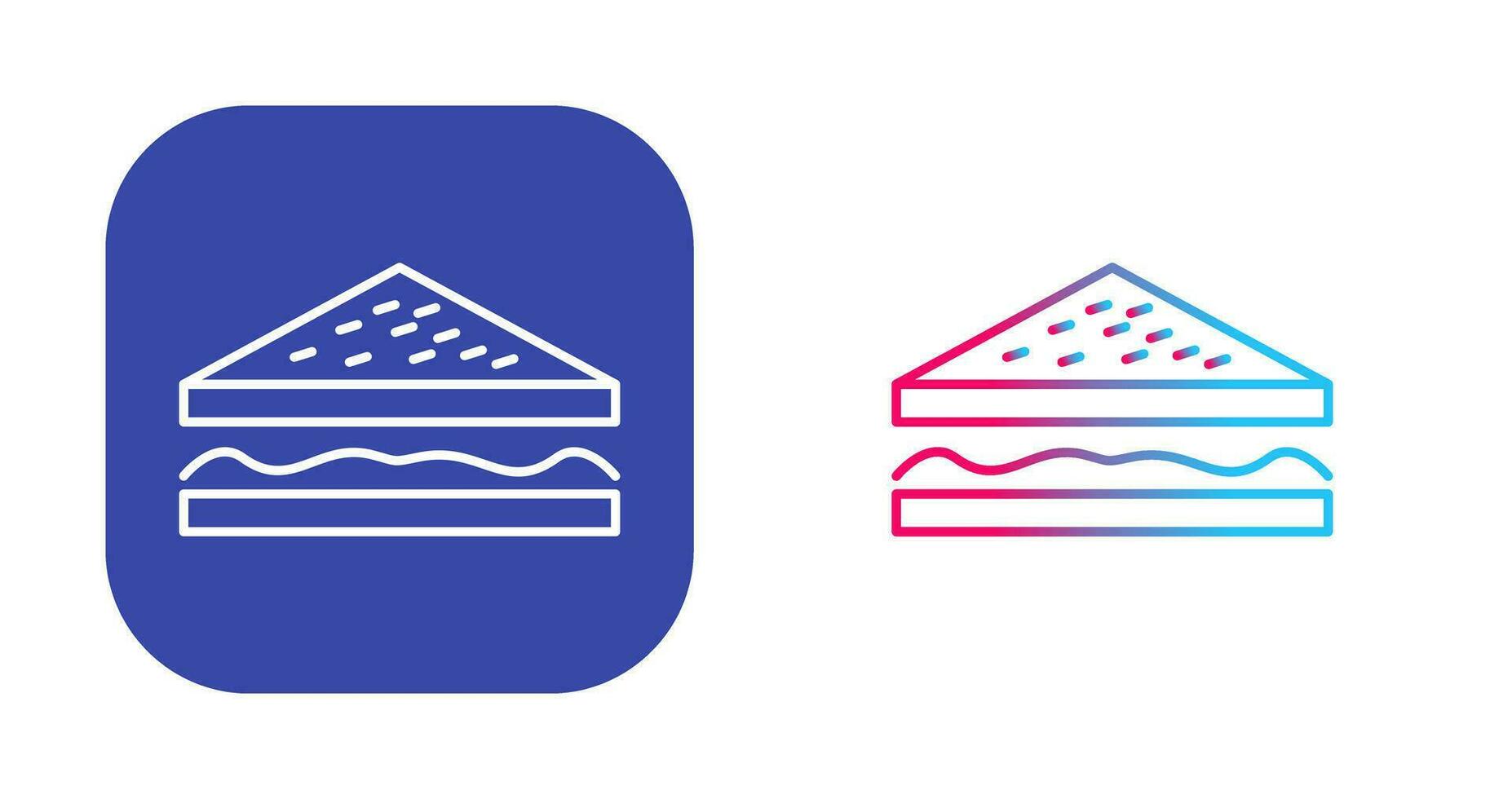 Unique Sandwich Vector Icon