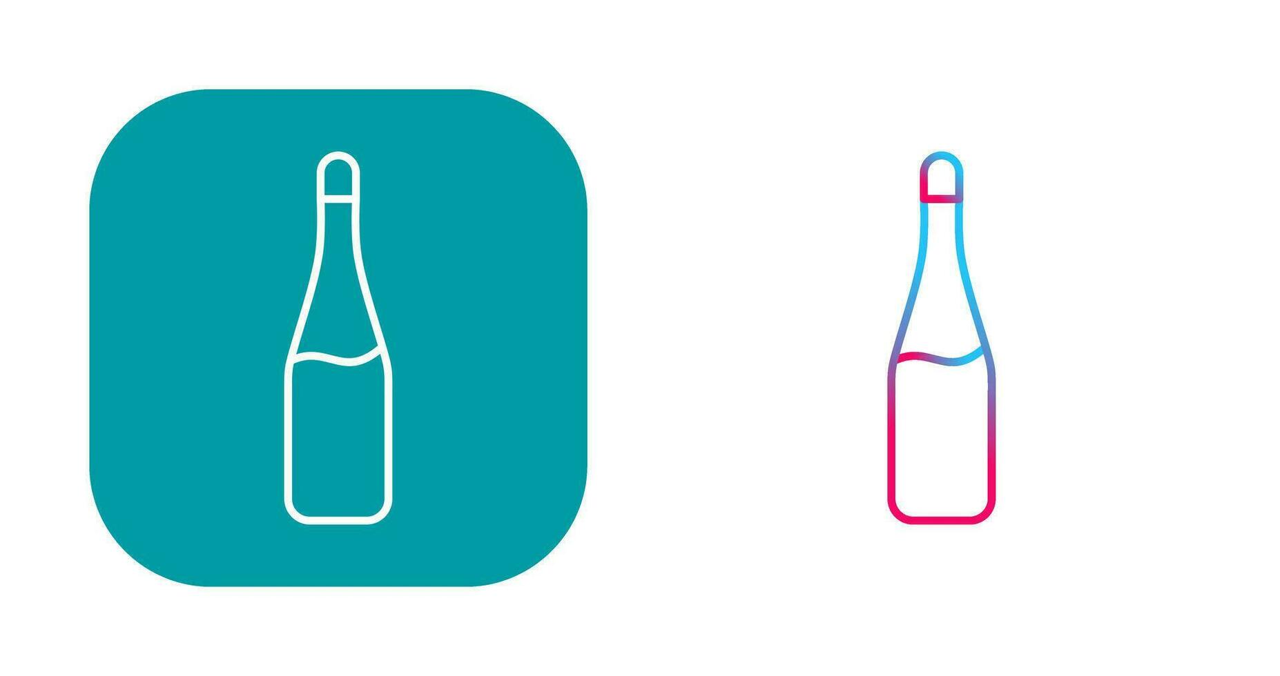 Champagne Bottle Vector Icon