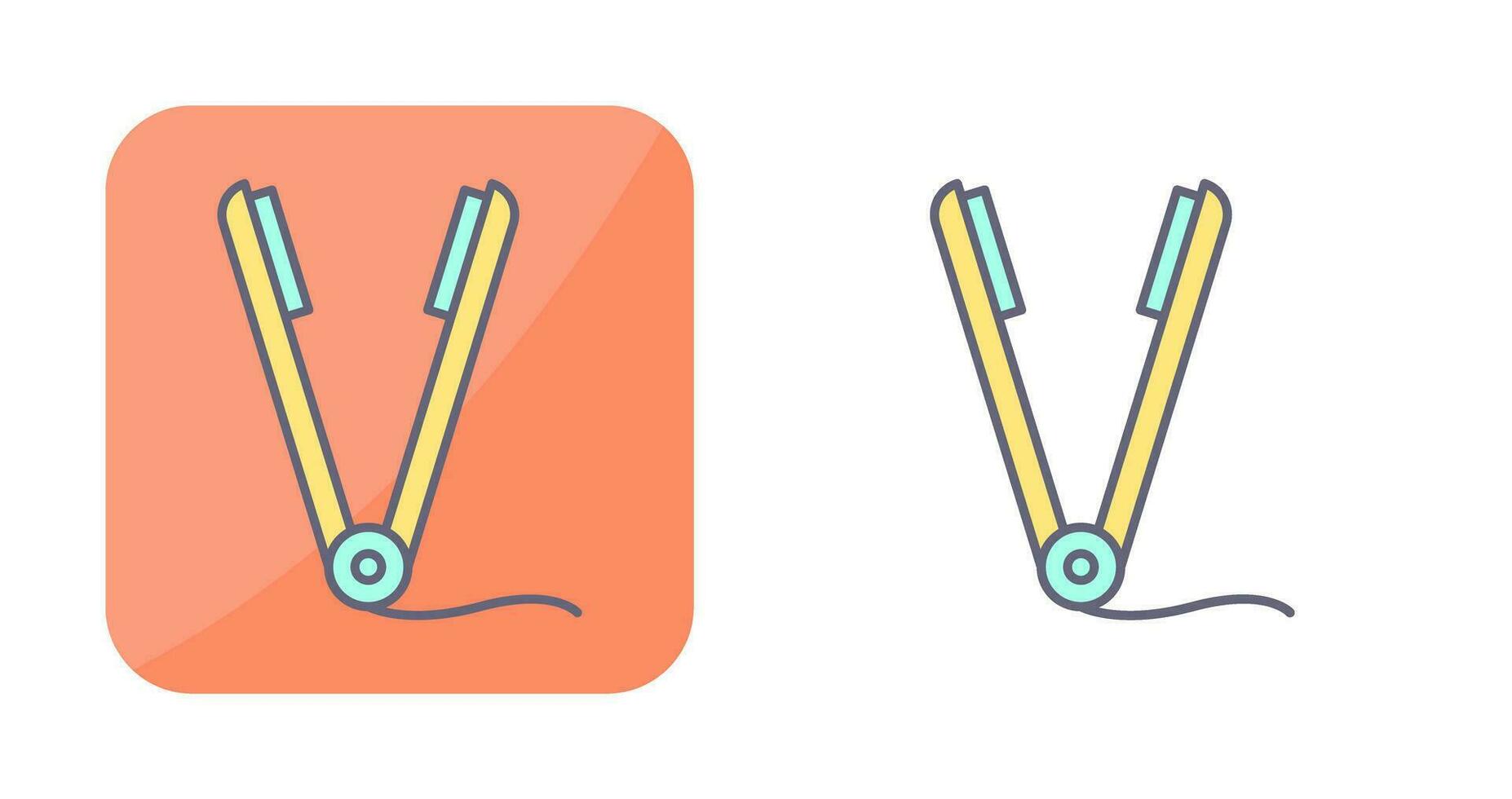 Straightener Vector Icon