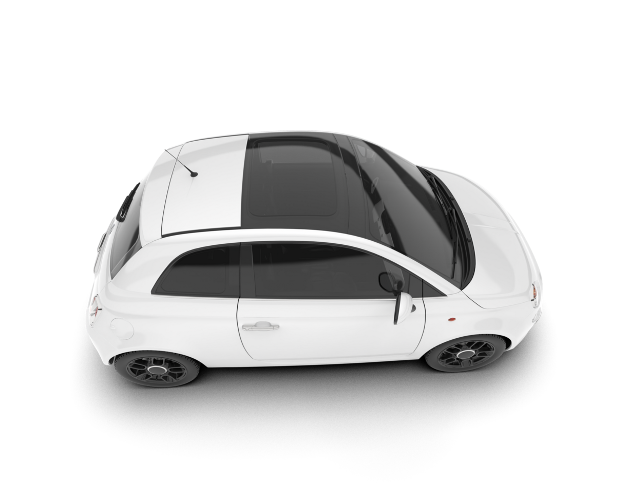 blanco moderno coche aislado en transparente antecedentes. 3d representación - ilustración png