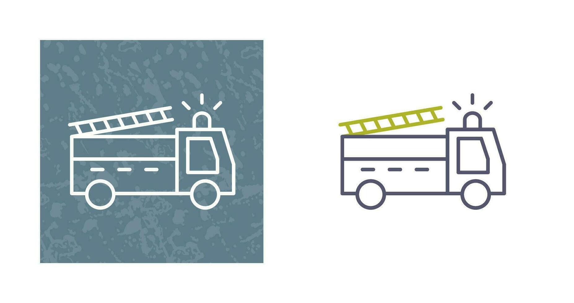 Unique Fire Truck Vector Icon