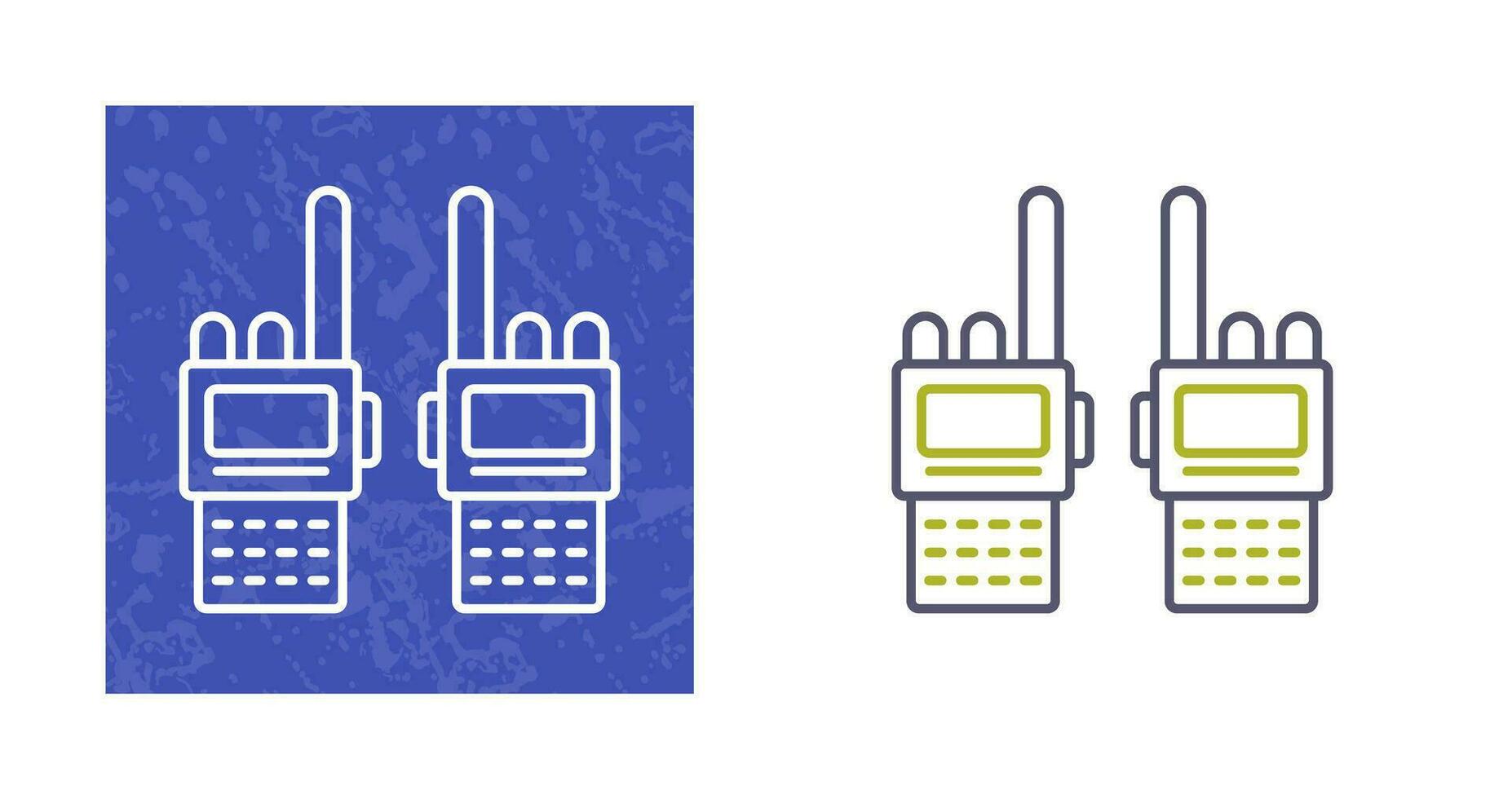 icono de vector de walkie-talkie