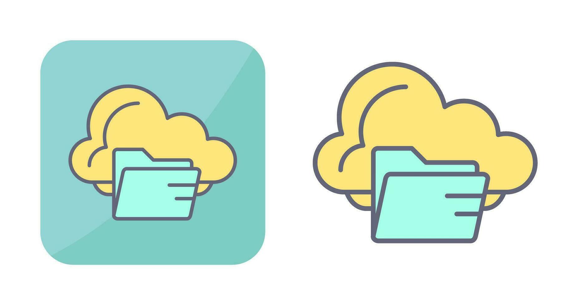 icono de vector de carpeta